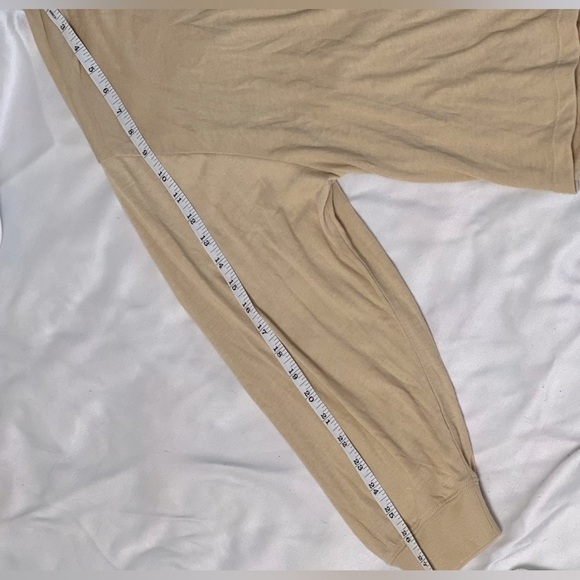 Chaser Tan Beige Oversized Lightweight Long sleeved Crewneck Shirt NWT Size Sm - Picture 9 of 9